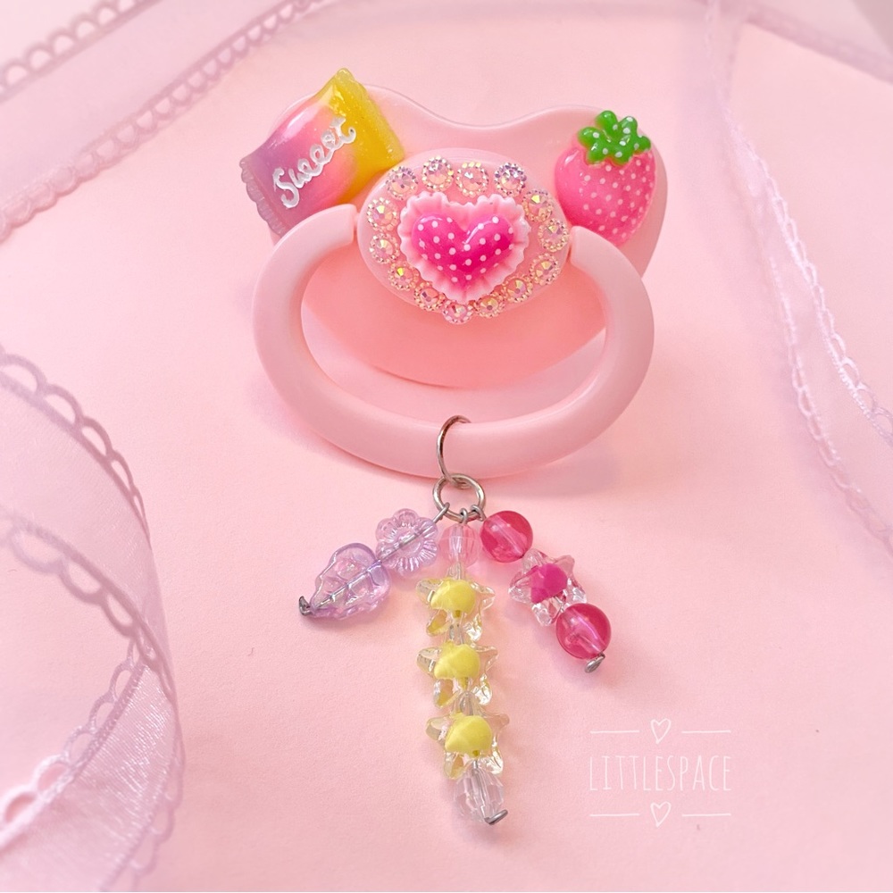 Adult Heart Deco Paci 💗 Pacifier - Picture 3 of 8